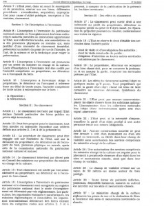 (2) Loi n° 8 – 210 du 26 juillet 2010 portant protection du patrimoine national culturel et naturel en République du Congo