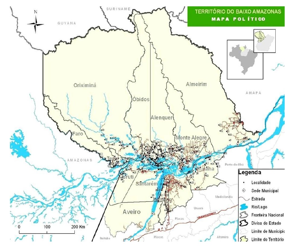 Figure 2 Le développement territorial en Amazonie Brésilienne  Les défis de la mise en oeuvre d’une gouvernance et de stratégies de développement dans le territoire Baixo Amazonas de l’État du Pará