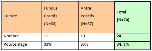 Tableau 12 Helicobacter pylori Etude bactériologique des premières souches isolées à l’Hôpital Bologhine Ibn Ziri Tableau 12 Helicobacter pylori Etude bactériologique des premières souches isolées à l’Hôpital Bologhine Ibn Ziri