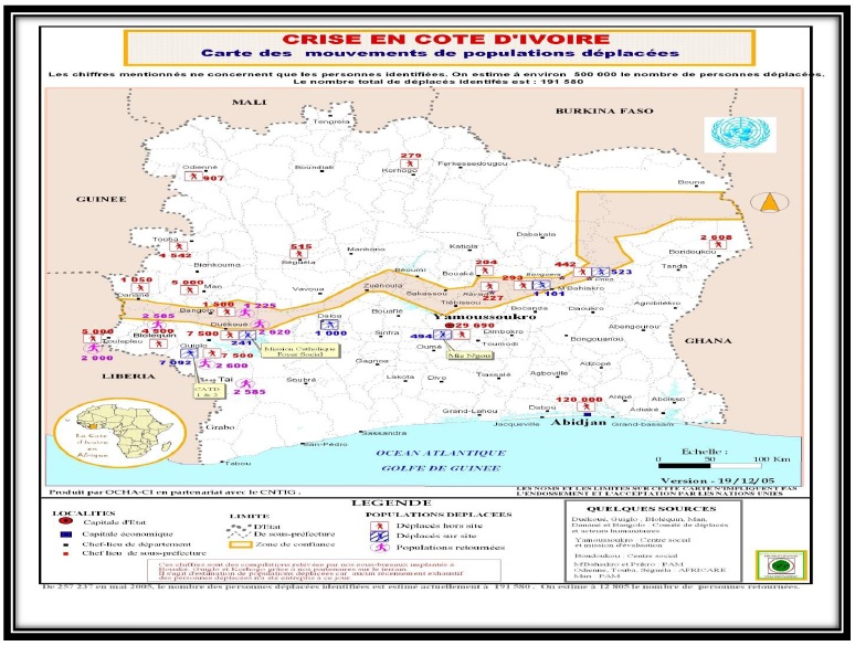 Carte Les enjeux de la transition politique et humanitaire le cas de la crise politico-militaire et postélectorale en Côte d’Ivoire 9 Carte Les enjeux de la transition politique et humanitaire le cas de la crise politico-militaire et postélectorale en Côte d’Ivoire 9