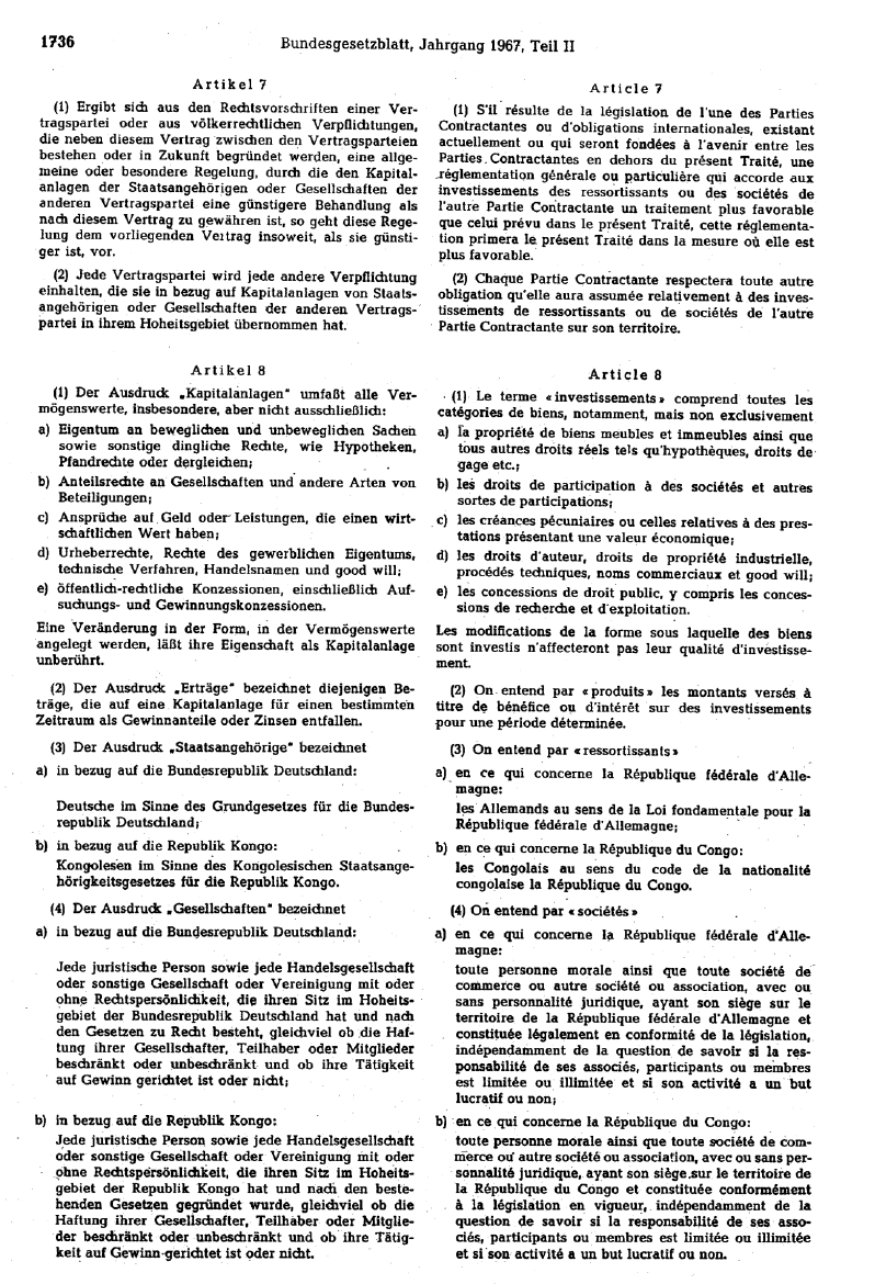 Annexe 12 Le traité bilatéral d’investissement entre le Congo et le Royaume-Uni 3