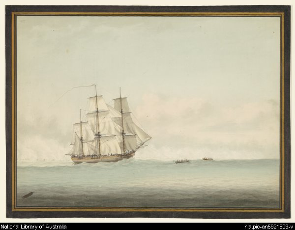 Fi. 14- Le bateau de James Cook