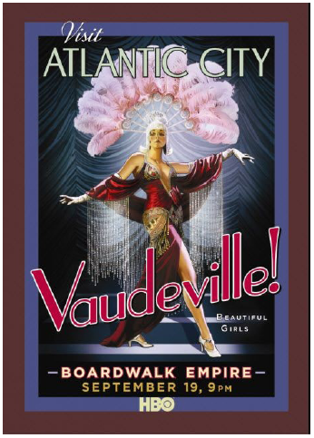 Illustration 5 Affiche de Boardwalk Empire Le thème choisi ici est le plaisir, les femmes et le luxe pendant l'âge d'or d'Atlantic City