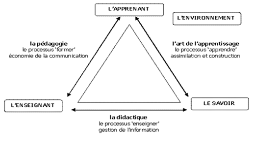 Le triangle pédagogique