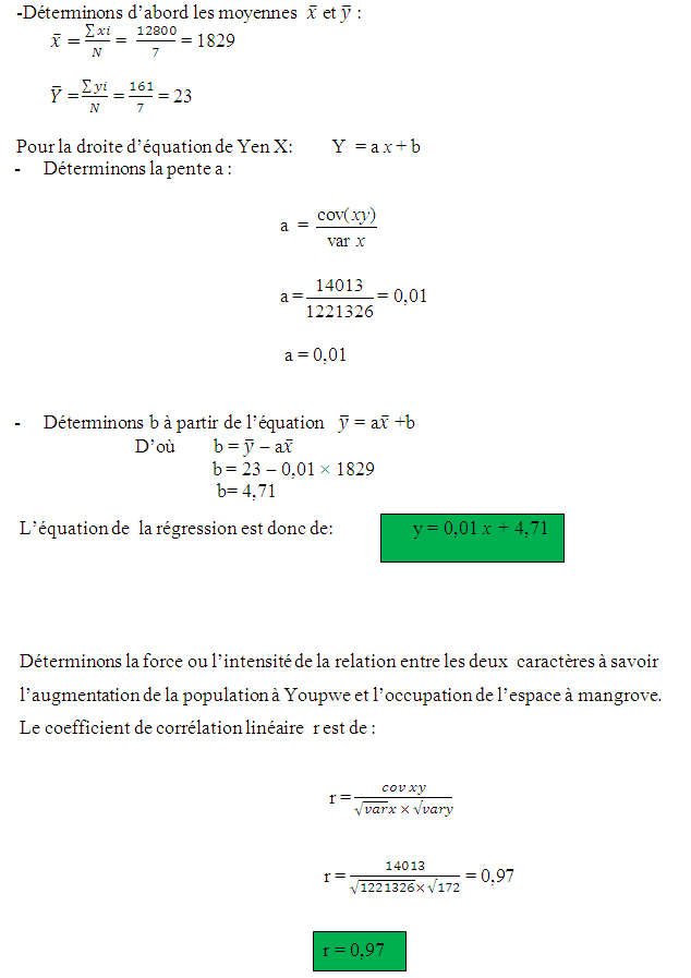 Accroissement naturel calcul