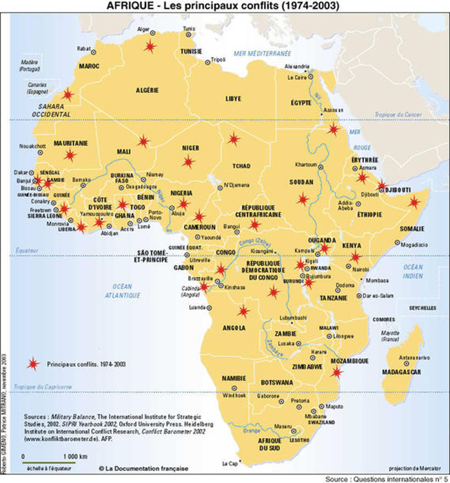 Cartographie des conflits armés en Afrique