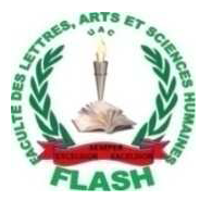 Faculté des Lettres, Arts et Sciences Humaines, Université d’Abomey-Calavi (UAC)