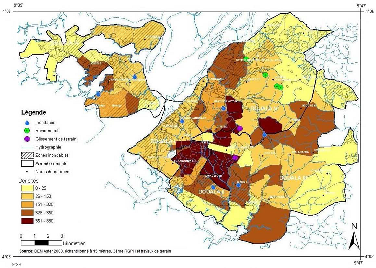 Synthèse de la vulnérabilité de la ville de Douala aux risques naturels Synthèse de la vulnérabilité de la ville de Douala aux risques naturels