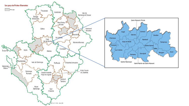 Pays de la Région Poitou-Charentes